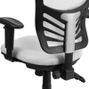 image:imageFlash Furniture Nicholas MidBack Swivel Desk Chair with Wheels Mesh Back Padded Seat and Armrests Adjustable Height Mesh Ergonomic Office Chair BlackWhite