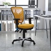 image:imageFlash Furniture Nicholas MidBack Swivel Desk Chair with Wheels Mesh Back Padded Seat and Armrests Adjustable Height Mesh Ergonomic Office Chair BlackYelloworange