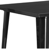image:imageFlash Furniture Nolan Commercial Grade 315 Square Orange Metal IndoorOutdoor Bar Height TableBlack