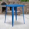image:imageFlash Furniture Nolan Commercial Grade 315 Square Orange Metal IndoorOutdoor Bar Height TableBlue