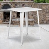 image:imageFlash Furniture Nolan Commercial Grade 315 Square Orange Metal IndoorOutdoor Bar Height TableWhite