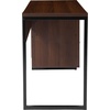 image:imageFlash Furniture Northbrook Rustic Coffee Wood Grain Finish Computer Desk with Black Metal Frame