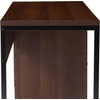 image:imageFlash Furniture Northbrook Rustic Coffee Wood Grain Finish Computer Desk with Black Metal Frame