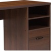 image:imageFlash Furniture Northbrook Rustic Coffee Wood Grain Finish Computer Desk with Black Metal Frame