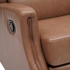 image:imageFlash Furniture Omma Swivel Glider Rocking Recliner Manual Wingback Recliner with 360 Degree Swivel for Living Room Bedroom or Nursery Upholstered Dark GrayCognac Leathersoft