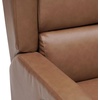 image:imageFlash Furniture Omma Swivel Glider Rocking Recliner Manual Wingback Recliner with 360 Degree Swivel for Living Room Bedroom or Nursery Upholstered Dark GrayCognac Leathersoft