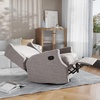 image:imageFlash Furniture Omma Swivel Glider Rocking Recliner Manual Wingback Recliner with 360 Degree Swivel for Living Room Bedroom or Nursery Upholstered Dark GrayLight Gray