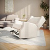 image:imageFlash Furniture Omma Swivel Glider Rocking Recliner Manual Wingback Recliner with 360 Degree Swivel for Living Room Bedroom or Nursery Upholstered Dark GrayOffwhite Boucle