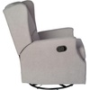 image:imageFlash Furniture Omma Swivel Glider Rocking Recliner Manual Wingback Recliner with 360 Degree Swivel for Living Room Bedroom or Nursery Upholstered Dark GrayLight Gray