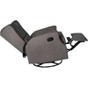 image:imageFlash Furniture Omma Swivel Glider Rocking Recliner Manual Wingback Recliner with 360 Degree Swivel for Living Room Bedroom or Nursery Upholstered Dark GrayDark Gray