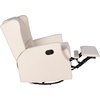 image:imageFlash Furniture Omma Swivel Glider Rocking Recliner Manual Wingback Recliner with 360 Degree Swivel for Living Room Bedroom or Nursery Upholstered Dark GrayCream