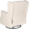 image:imageFlash Furniture Omma Swivel Glider Rocking Recliner Manual Wingback Recliner with 360 Degree Swivel for Living Room Bedroom or Nursery Upholstered Dark GrayCream