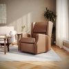 image:imageFlash Furniture Omma Swivel Glider Rocking Recliner Manual Wingback Recliner with 360 Degree Swivel for Living Room Bedroom or Nursery Upholstered Dark GrayCognac Leathersoft