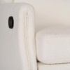 image:imageFlash Furniture Omma Swivel Glider Rocking Recliner Manual Wingback Recliner with 360 Degree Swivel for Living Room Bedroom or Nursery Upholstered Dark GrayOffwhite Boucle