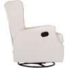 image:imageFlash Furniture Omma Swivel Glider Rocking Recliner Manual Wingback Recliner with 360 Degree Swivel for Living Room Bedroom or Nursery Upholstered Dark GrayOffwhite Boucle