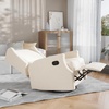 image:imageFlash Furniture Omma Swivel Glider Rocking Recliner Manual Wingback Recliner with 360 Degree Swivel for Living Room Bedroom or Nursery Upholstered Dark GrayCream