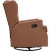 image:imageFlash Furniture Omma Swivel Glider Rocking Recliner Manual Wingback Recliner with 360 Degree Swivel for Living Room Bedroom or Nursery Upholstered Dark GrayCognac Leathersoft