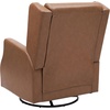 image:imageFlash Furniture Omma Swivel Glider Rocking Recliner Manual Wingback Recliner with 360 Degree Swivel for Living Room Bedroom or Nursery Upholstered Dark GrayCognac Leathersoft