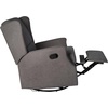 image:imageFlash Furniture Omma Swivel Glider Rocking Recliner Manual Wingback Recliner with 360 Degree Swivel for Living Room Bedroom or Nursery Upholstered Dark GrayDark Gray