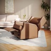 image:imageFlash Furniture Omma Swivel Glider Rocking Recliner Manual Wingback Recliner with 360 Degree Swivel for Living Room Bedroom or Nursery Upholstered Dark GrayCognac Leathersoft