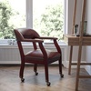 image:imageFlash Furniture Oxblood Vinyl Luxurious Conference Chair with Accent Nail Trim and Casters
