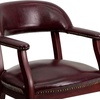 image:imageFlash Furniture Oxblood Vinyl Luxurious Conference Chair with Accent Nail Trim and Casters