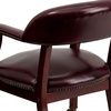 image:imageFlash Furniture Oxblood Vinyl Luxurious Conference Chair with Accent Nail Trim and Casters