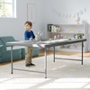 image:imageFlash Furniture Paige 493 Classroom Activity Table for School and Home HeavyDuty Rectangular Plastic Activity Table for Kids WhiteGranite Gray