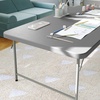 image:imageFlash Furniture Paige 493 Classroom Activity Table for School and Home HeavyDuty Rectangular Plastic Activity Table for Kids WhiteGranite Gray