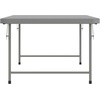 image:imageFlash Furniture Paige 493 Classroom Activity Table for School and Home HeavyDuty Rectangular Plastic Activity Table for Kids WhiteGranite Gray