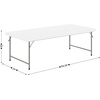 image:imageFlash Furniture Paige 493 Classroom Activity Table for School and Home HeavyDuty Rectangular Plastic Activity Table for Kids WhiteGranite White