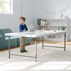 image:imageFlash Furniture Paige 493 Classroom Activity Table for School and Home HeavyDuty Rectangular Plastic Activity Table for Kids WhiteGranite White