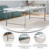 image:imageFlash Furniture Paige 493 Classroom Activity Table for School and Home HeavyDuty Rectangular Plastic Activity Table for Kids WhiteGranite White