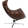 image:imageFlash Furniture Pasithea Black LeatherSoft Swivel Cocoon ChairBomber Jacket