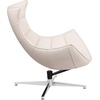 image:imageFlash Furniture Pasithea Black LeatherSoft Swivel Cocoon ChairCreamy White