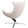 image:imageFlash Furniture Pasithea Black LeatherSoft Swivel Cocoon ChairCreamy White
