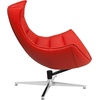 image:imageFlash Furniture Pasithea Black LeatherSoft Swivel Cocoon ChairRed