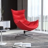 image:imageFlash Furniture Pasithea Black LeatherSoft Swivel Cocoon ChairRed