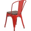 image:imageFlash Furniture Perry Metal Stackable Chair with Wood Seat 1 Pack BlackRed