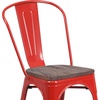 image:imageFlash Furniture Perry Metal Stackable Chair with Wood Seat 1 Pack BlackRed