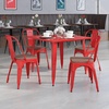 image:imageFlash Furniture Perry Metal Stackable Chair with Wood Seat 1 Pack BlackRed