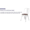 image:imageFlash Furniture Perry Metal Stackable Chair with Wood Seat 1 Pack BlackWhite