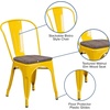 image:imageFlash Furniture Perry Metal Stackable Chair with Wood Seat 1 Pack BlackYellow