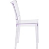 image:imageFlash Furniture Phantom Series Transparent IndoorOutdoor Stacking Side Chair with Floor Protector Rubber GlidesSet of 1