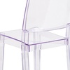 image:imageFlash Furniture Phantom Series Transparent IndoorOutdoor Stacking Side Chair with Floor Protector Rubber GlidesSet of 1