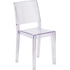 image:imageFlash Furniture Phantom Series Transparent IndoorOutdoor Stacking Side Chair with Floor Protector Rubber GlidesSet of 4
