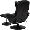 image:imageFlash Furniture Poppy Massaging MultiPosition Plush Recliner with Side Pocket and Ottoman in Black LeatherSoftBlack