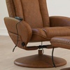 image:imageFlash Furniture Poppy Massaging MultiPosition Plush Recliner with Side Pocket and Ottoman in Black LeatherSoftBrown