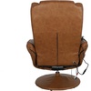 image:imageFlash Furniture Poppy Massaging MultiPosition Plush Recliner with Side Pocket and Ottoman in Black LeatherSoftBrown