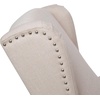 image:imageFlash Furniture Prescott Polyester Fabric Upholstered Slim Wingback Recliner Modern Pushback Recliner Chair with Pocket Spring Seat CreamCream